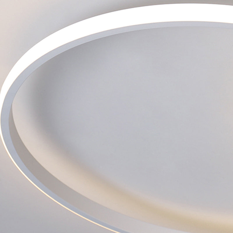 Plafonnier LED multi-anneaux encastré simple pour salon