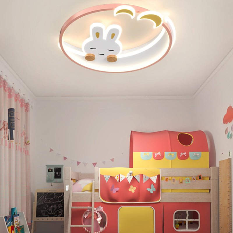 Lapin moderne minimalisme plafonnier chambre salon lampe encastrée