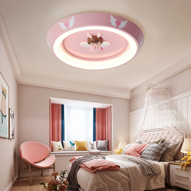 Angel Modern Minimalisme Plafondlamp Roze Slaapkamer Inbouwlamp