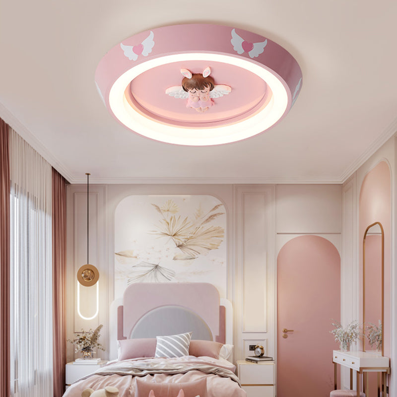Angel Modern Minimalisme Plafondlamp Roze Slaapkamer Inbouwlamp