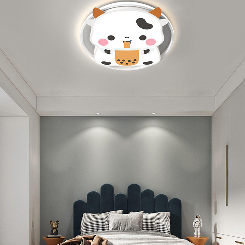 Plafonnier LED en forme de vache, design moderne et Simple, luminaire décoratif d'intérieur, idéal pour une chambre à coucher ou un salon