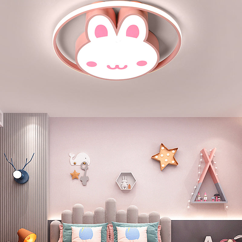 Plafonnier LED en forme de lapin, design moderne et Simple, luminaire décoratif d'intérieur, idéal pour un salon