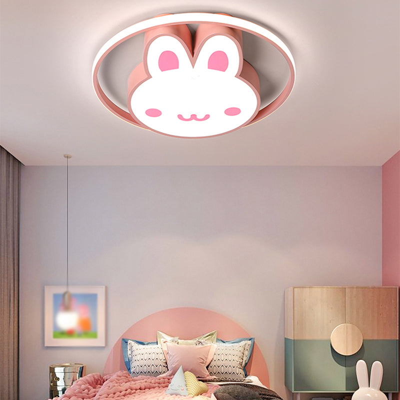 Lovely Rabbit LED Ceiling Light Modern Simple Style Flush-mount Lamp for Living Room