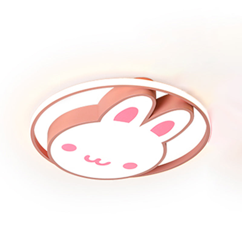 Plafonnier LED en forme de lapin, design moderne et Simple, luminaire décoratif d'intérieur, idéal pour un salon