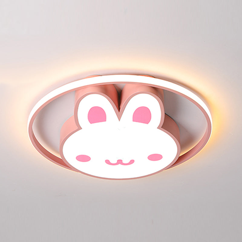 Plafonnier LED en forme de lapin, design moderne et Simple, luminaire décoratif d'intérieur, idéal pour un salon