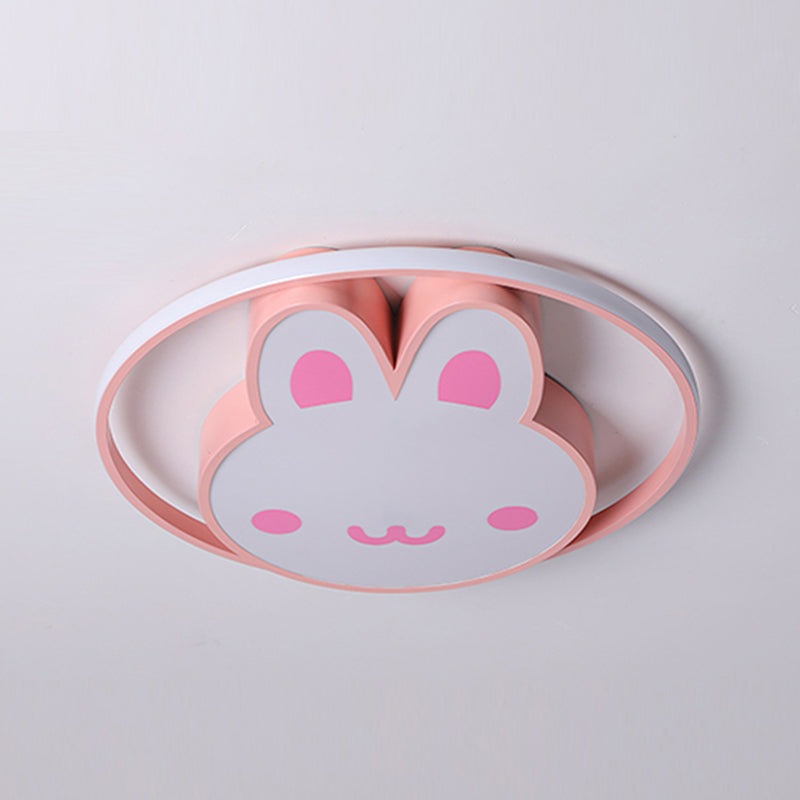 Plafonnier LED en forme de lapin, design moderne et Simple, luminaire décoratif d'intérieur, idéal pour un salon