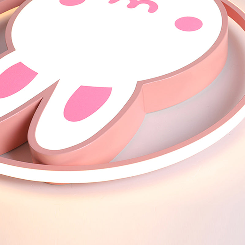 Plafonnier LED en forme de lapin, design moderne et Simple, luminaire décoratif d'intérieur, idéal pour un salon