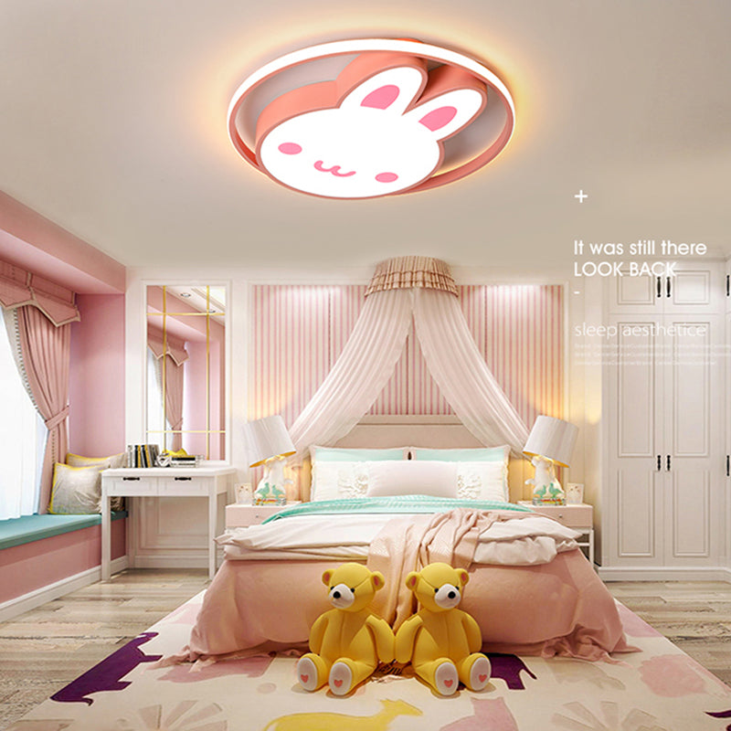 Plafonnier LED en forme de lapin, design moderne et Simple, luminaire décoratif d'intérieur, idéal pour un salon