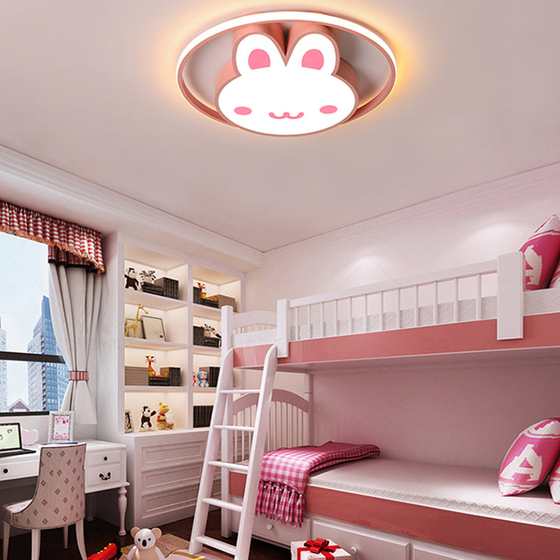 Plafonnier LED en forme de lapin, design moderne et Simple, luminaire décoratif d'intérieur, idéal pour un salon