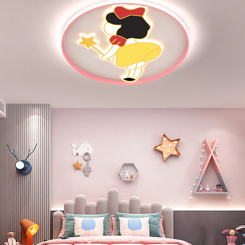 Joli plafonnier de dessin animé, Style moderne et Simple, plafonnier encastré pour chambre à coucher et salon