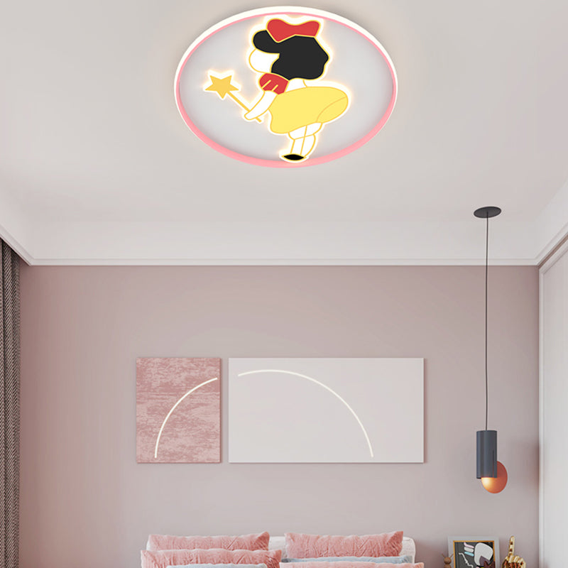 Joli plafonnier de dessin animé, Style moderne et Simple, plafonnier encastré pour chambre à coucher et salon