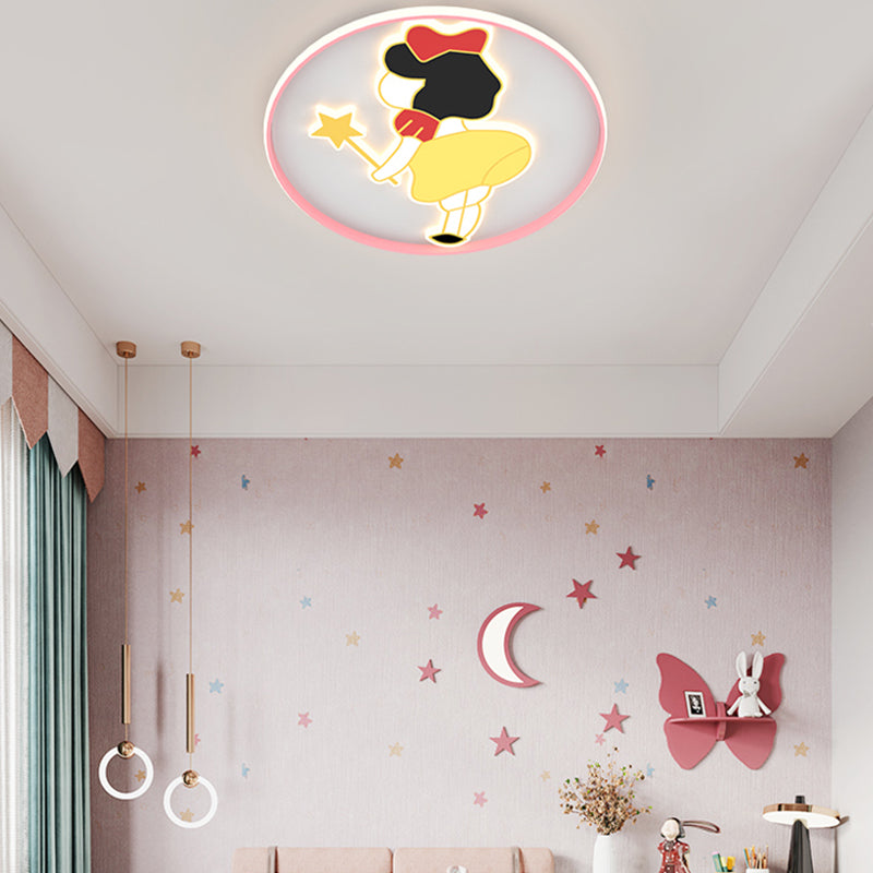 Lovely Cartoon Ceiling Light Modern Simple Style Flush Mount Light for Bedroom Living Room