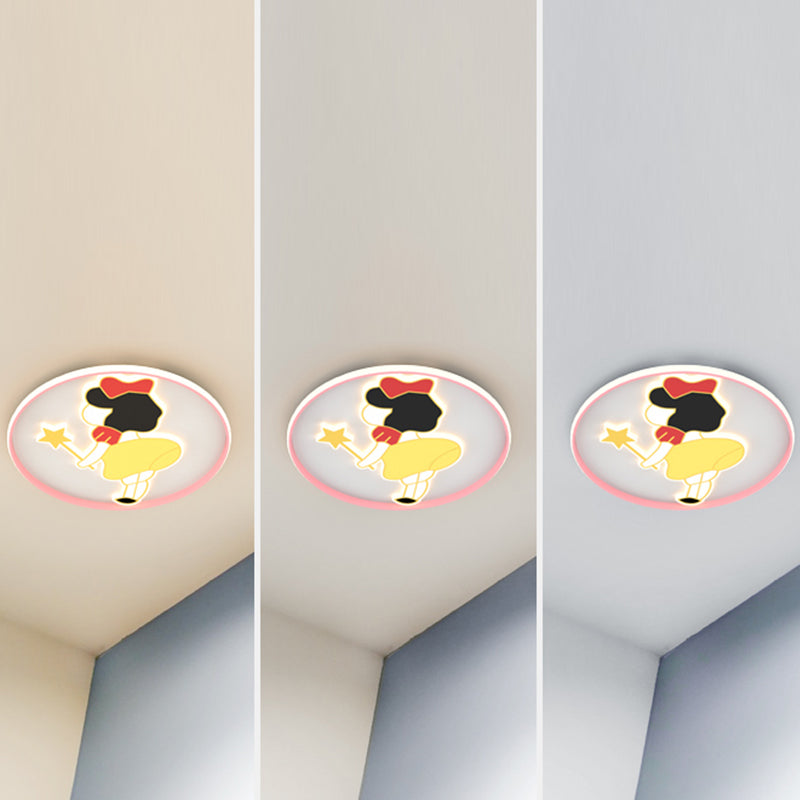Lovely Cartoon Ceiling Light Modern Simple Style Flush Mount Light for Bedroom Living Room
