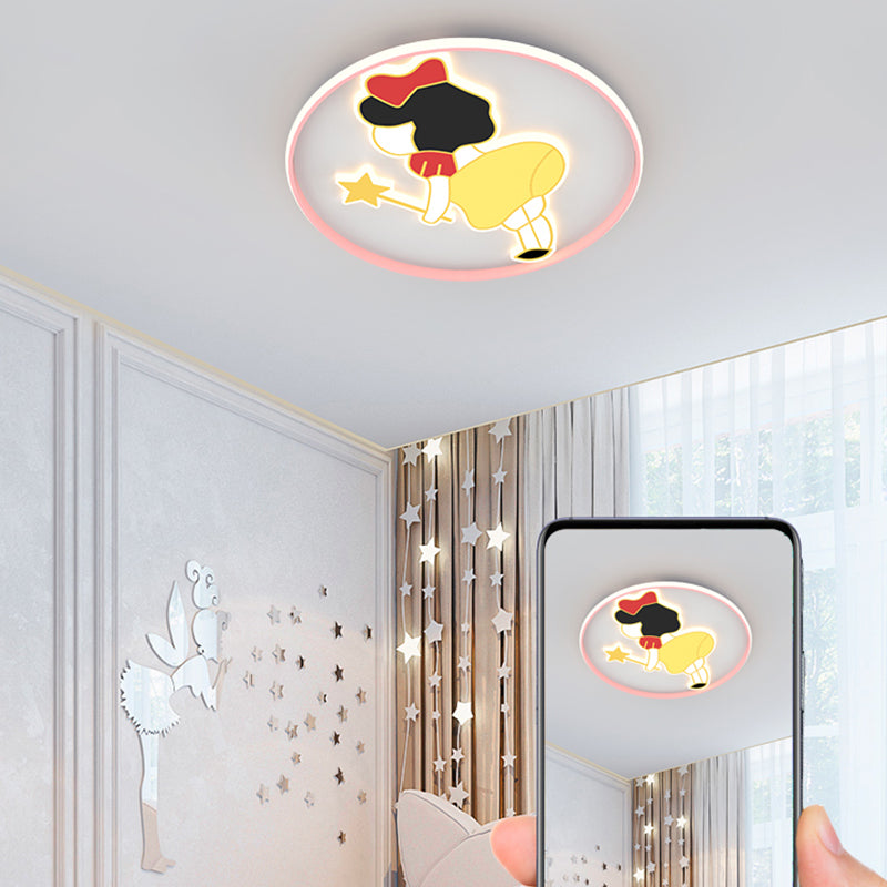 Joli plafonnier de dessin animé, Style moderne et Simple, plafonnier encastré pour chambre à coucher et salon