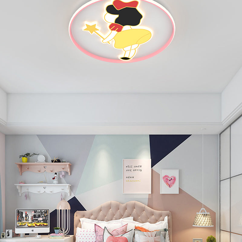 Lovely Cartoon Ceiling Light Modern Simple Style Flush Mount Light for Bedroom Living Room