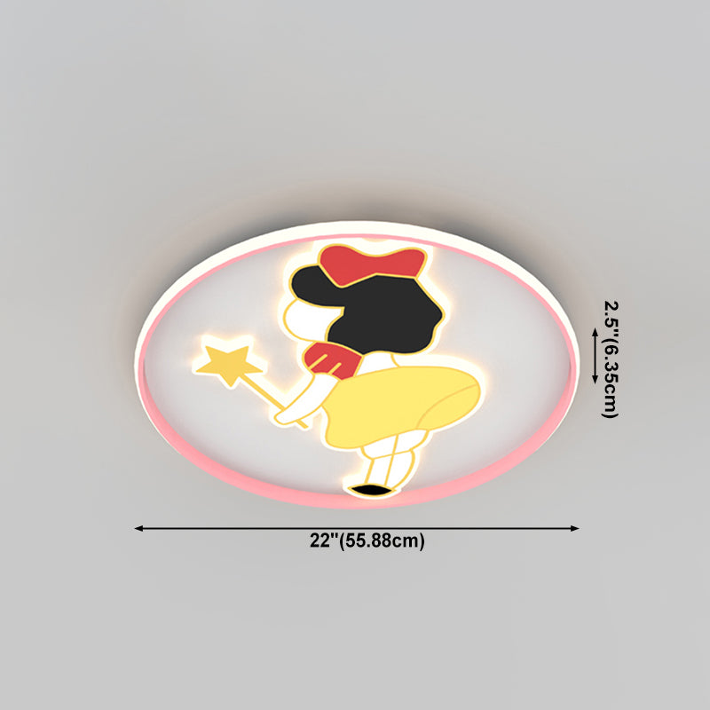 Lovely Cartoon Ceiling Light Modern Simple Style Flush Mount Light for Bedroom Living Room