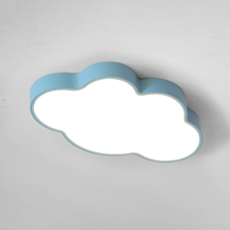 Cloud Shaped LED Ceiling Light Acrylic Shade Modern Style Flush-mount Lamp for Bedroom