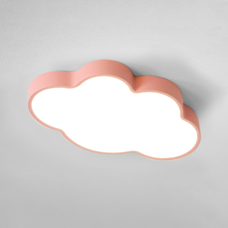 Cloud Shaped LED Ceiling Light Acrylic Shade Modern Style Flush-mount Lamp for Bedroom