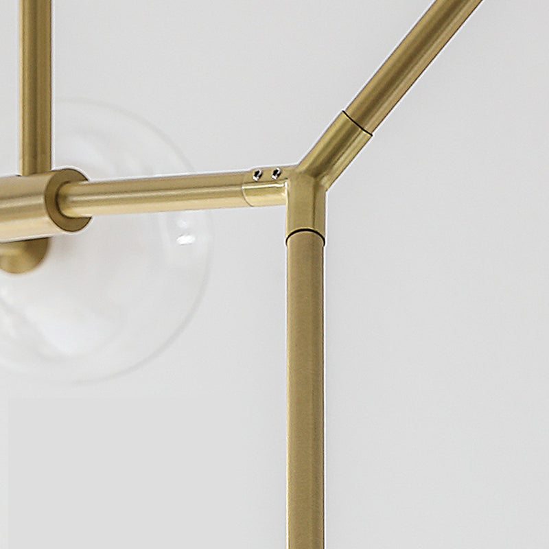 Nordic Modern Dining Pendant Light Round Glass Shade Chandelier Chandelier Lightture pour salle à manger