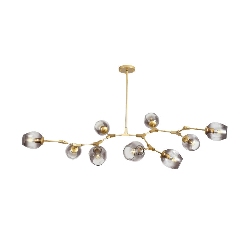 Nordic Modern Chandelier Light Dining Room Glass Shade Hanging Light Fixture