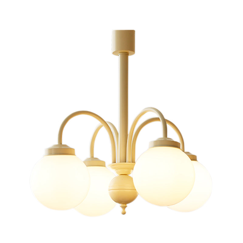 Glass Simplicity Style Chandelier Globe Multi Light Hanging Light for Restaurant