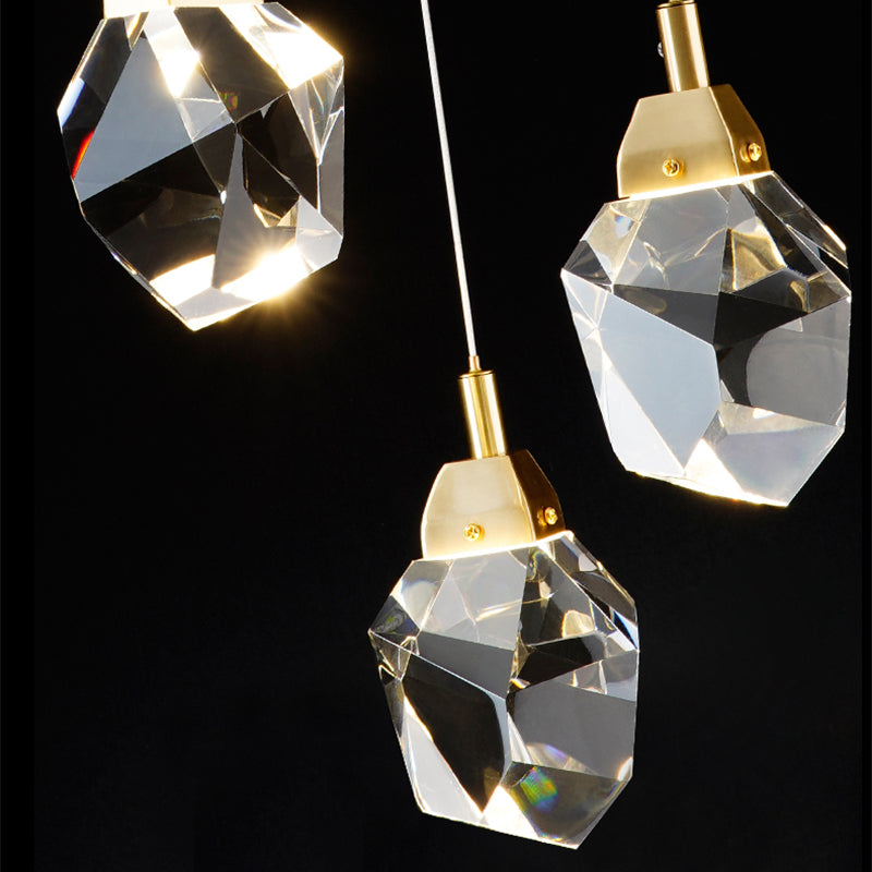 Pendre en cristal penseur suspendu suspendu en or pour la chambre à coucher