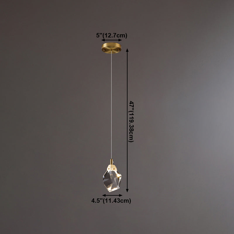 Pendre en cristal penseur suspendu suspendu en or pour la chambre à coucher