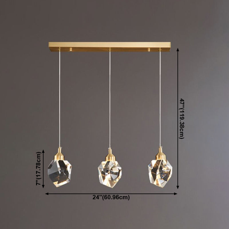 Pendre en cristal penseur suspendu suspendu en or pour la chambre à coucher