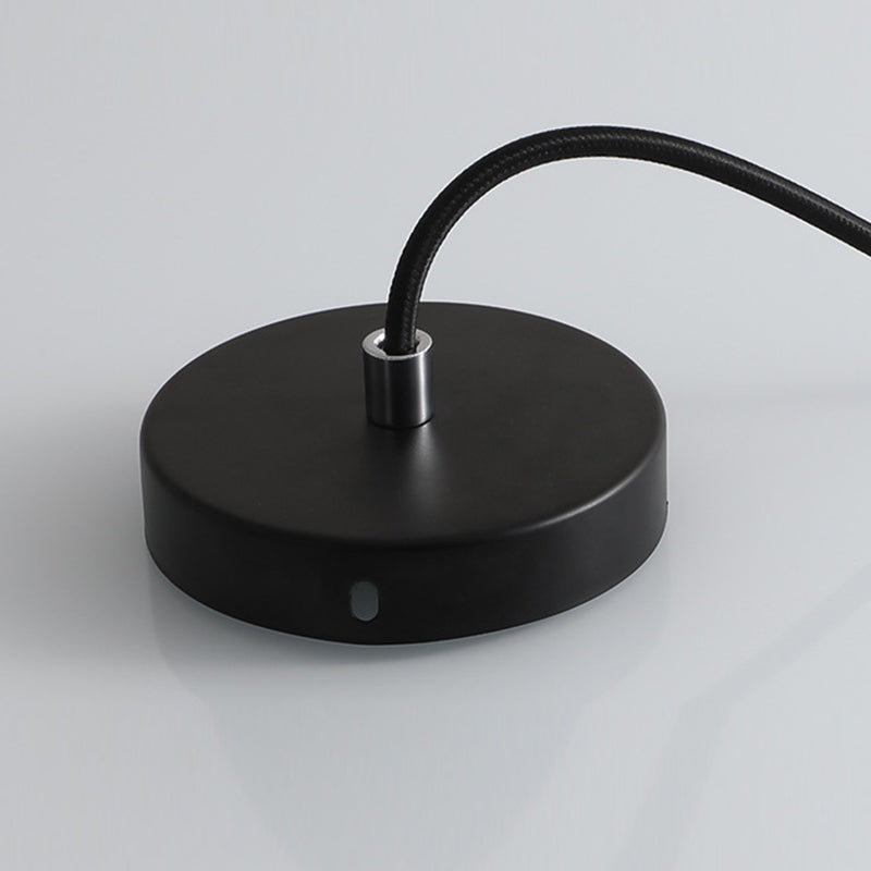 Cylindre moderne style suspendu ciment gris 1 pendentif lumineux léger pour barre