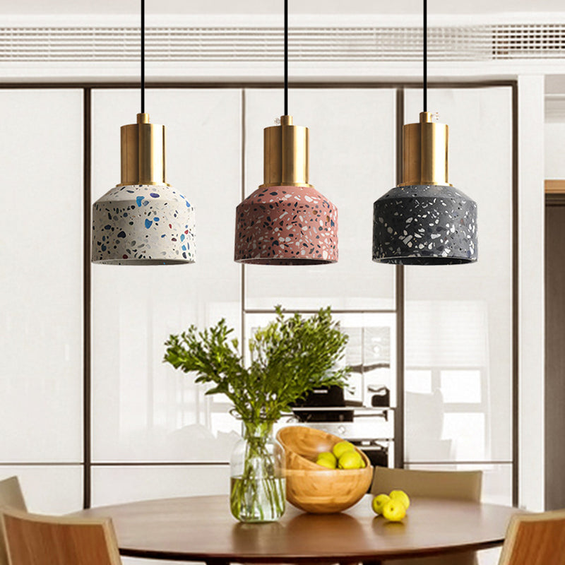 1 Licht anheizt Beleuchtung moderner Stil Geometrischer Form Steinhängelampe für Schlafzimmer