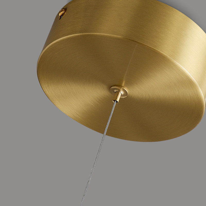 1-leichte Inselbeleuchtung minimaler Stil Linearer Formglasanhänger Beleuchtung