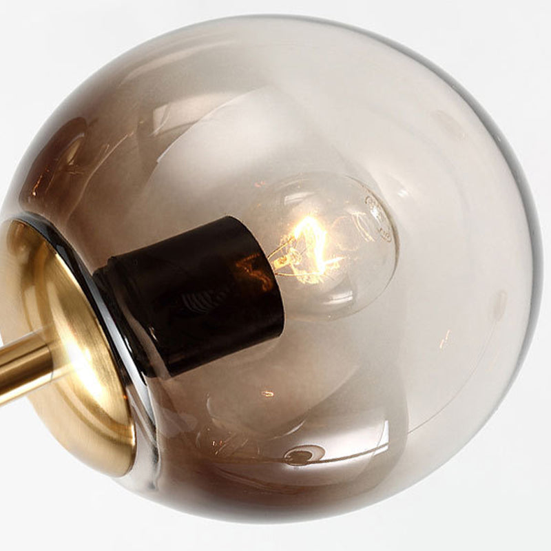 Lámpara colgante de comedor moderno lámpara de lámpara de lámpara de vidrio redondo para comedor