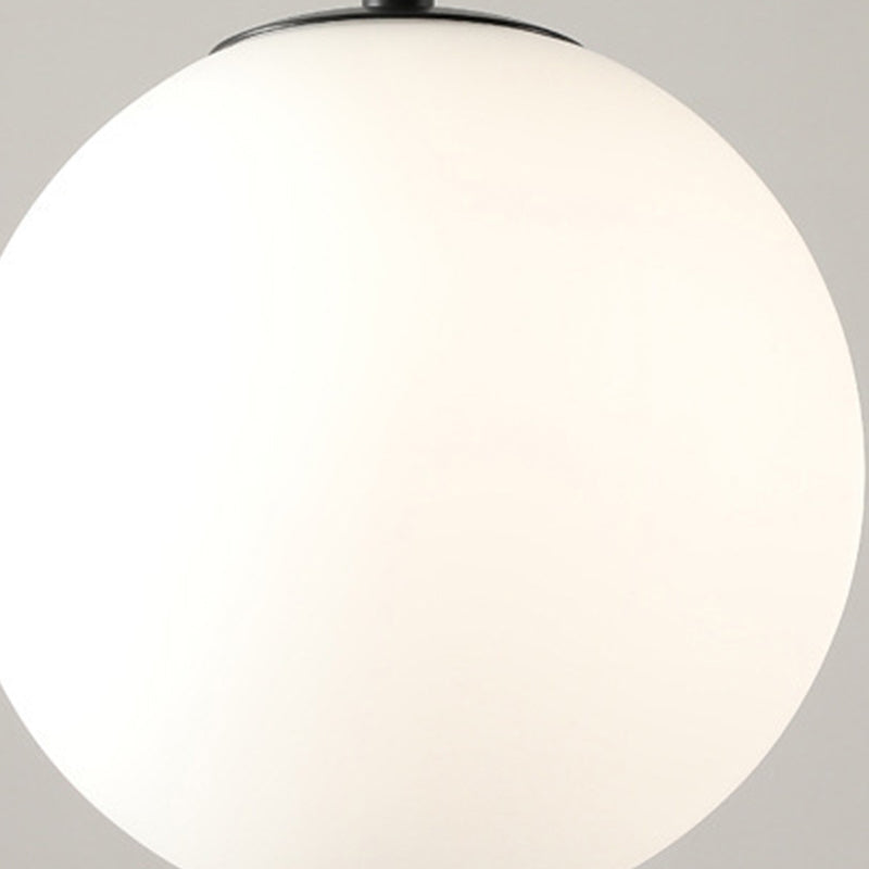 Modern Dining Island Luz redonda de vidrio redondeo lámpara colgante para el comedor