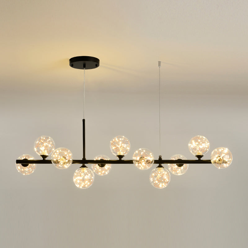 Comedor de la isla moderna nórdica Sombra de vidrio de lámpara colgante