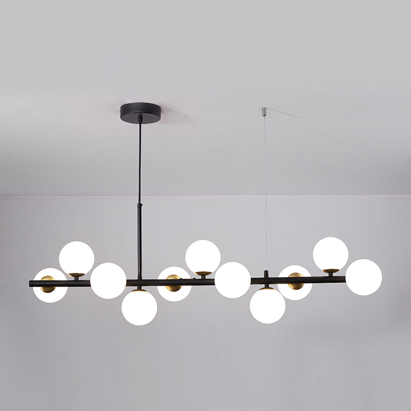 Comedor de la isla moderna nórdica Sombra de vidrio de lámpara colgante