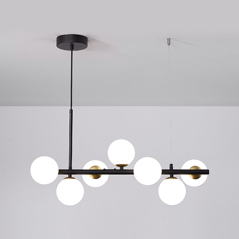 Comedor de la isla moderna nórdica Sombra de vidrio de lámpara colgante