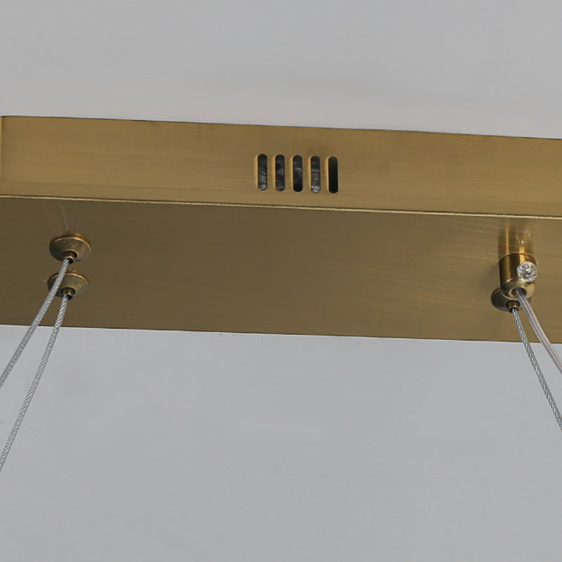 Comedor nórdico de la isla moderna del comedor ovalado LED colgante de luz colgante