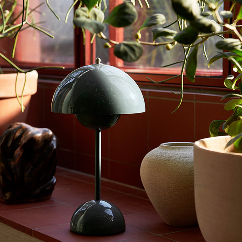 Lampada da tavolo a forma di gemme nordico colorato lampada da tavolo toccante per camera da letto