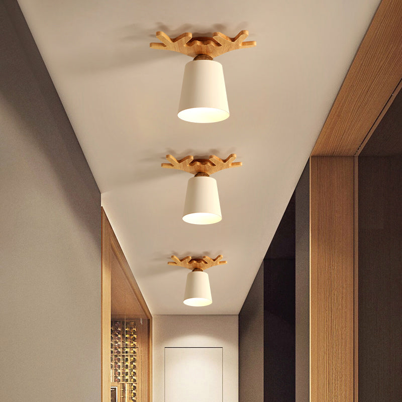 Cone Shaped Ceiling Mount Light Fixture Simple-Style Aisle Ceiling Light