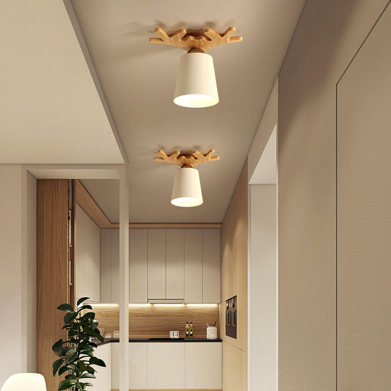 Cone Shaped Ceiling Mount Light Fixture Simple-Style Aisle Ceiling Light