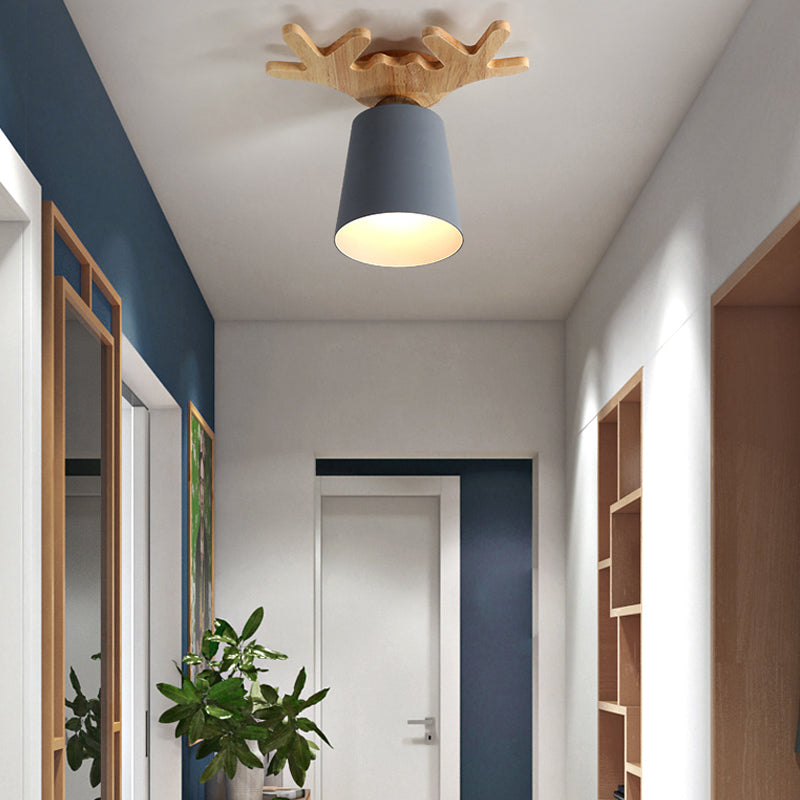 Cone Shaped Ceiling Mount Light Fixture Simple-Style Aisle Ceiling Light