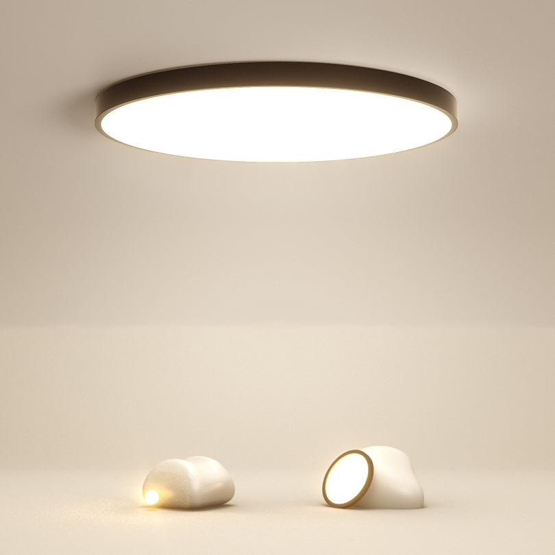 Black Contemporary Ceiling Mounted Light LED Flush Mount Ceiling Lighting Fixture
