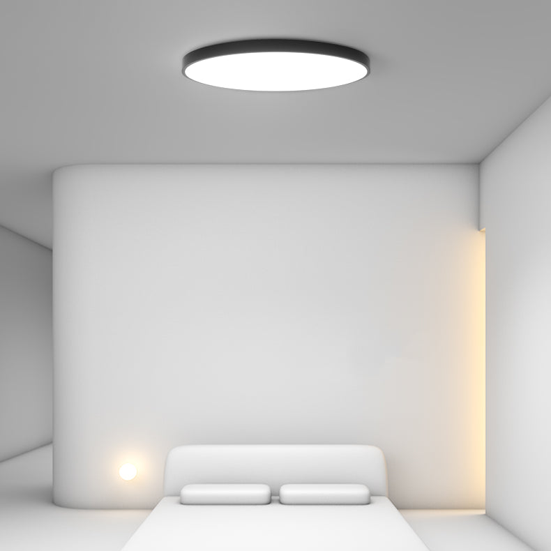 Black Contemporary Ceiling Mounted Light LED Flush Mount Ceiling Lighting Fixture