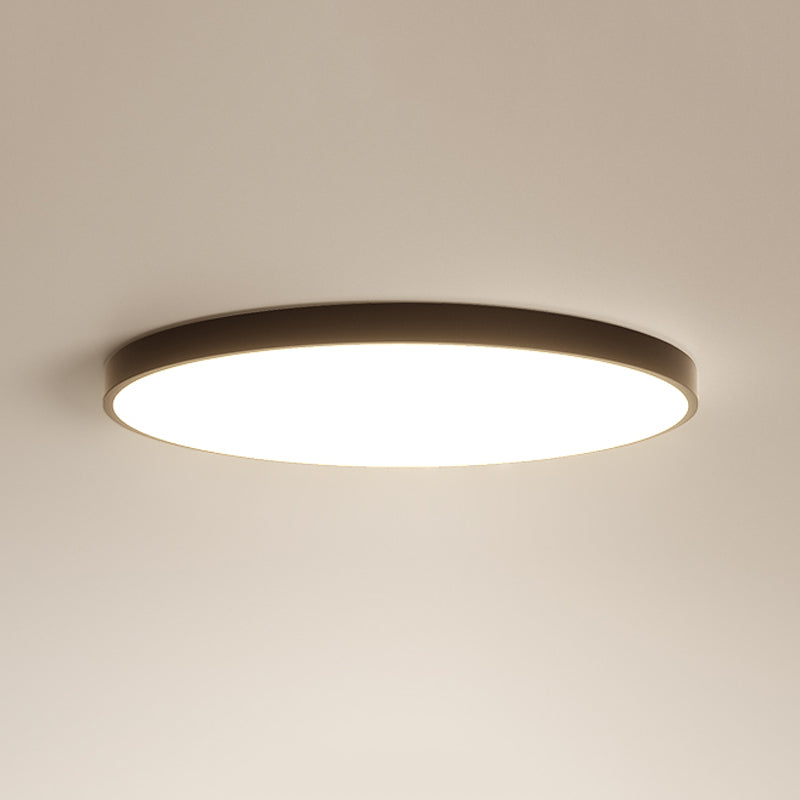 Black Contemporary Ceiling Mounted Light LED Flush Mount Ceiling Lighting Fixture