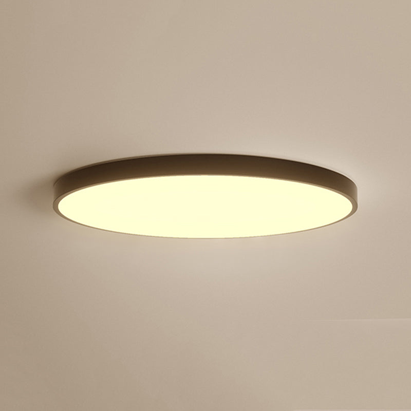 Black Contemporary Ceiling Mounted Light LED Flush Mount Ceiling Lighting Fixture