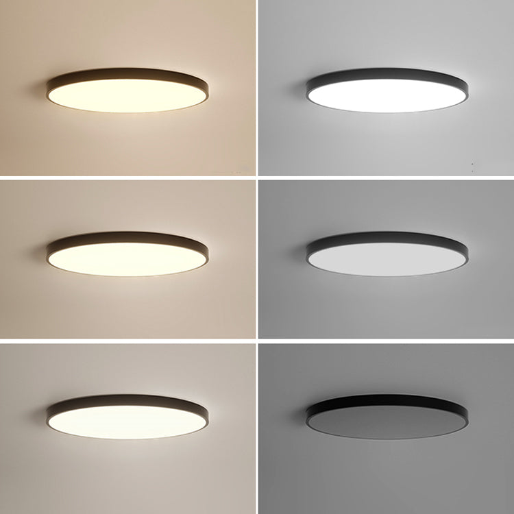 Black Contemporary Ceiling Mounted Light LED Flush Mount Ceiling Lighting Fixture