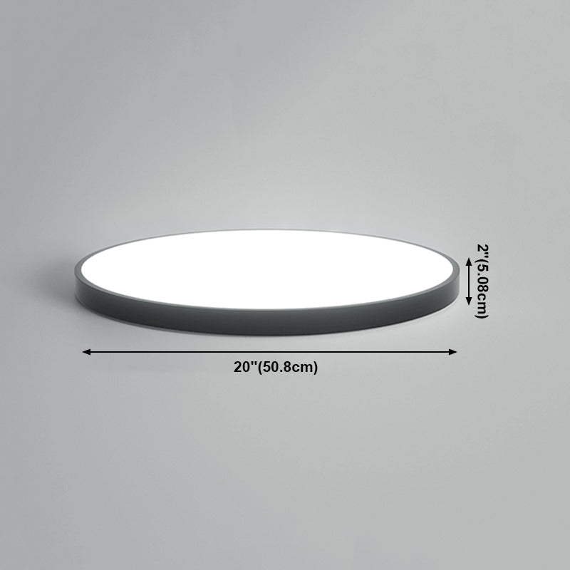 Black Contemporary Ceiling Mounted Light LED Flush Mount Ceiling Lighting Fixture