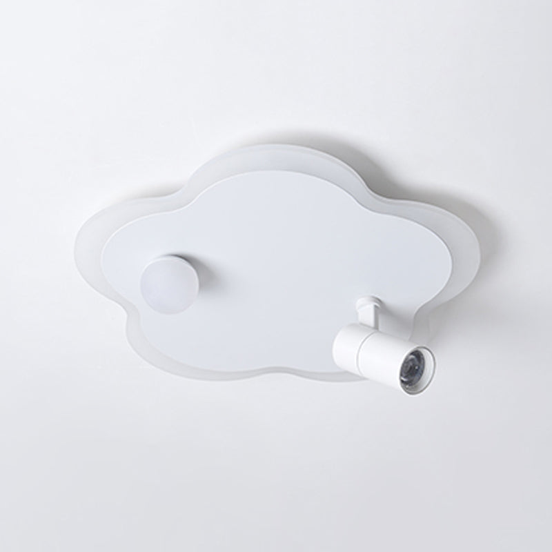 Lampada da soffitto bianca a forma di fiore Lampada da soffitto a LED con faretti