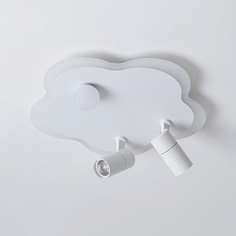 Lampada da soffitto bianca a forma di fiore Lampada da soffitto a LED con faretti