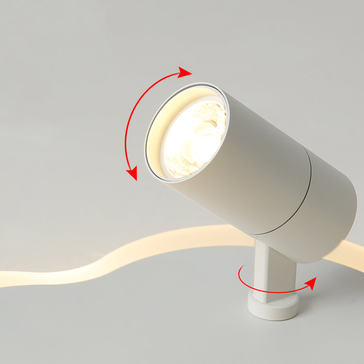 Lampada da soffitto bianca a forma di fiore Lampada da soffitto a LED con faretti